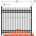 Plastic spraying zinc steel fence pool enclosure and guardrail Wrought iron fence